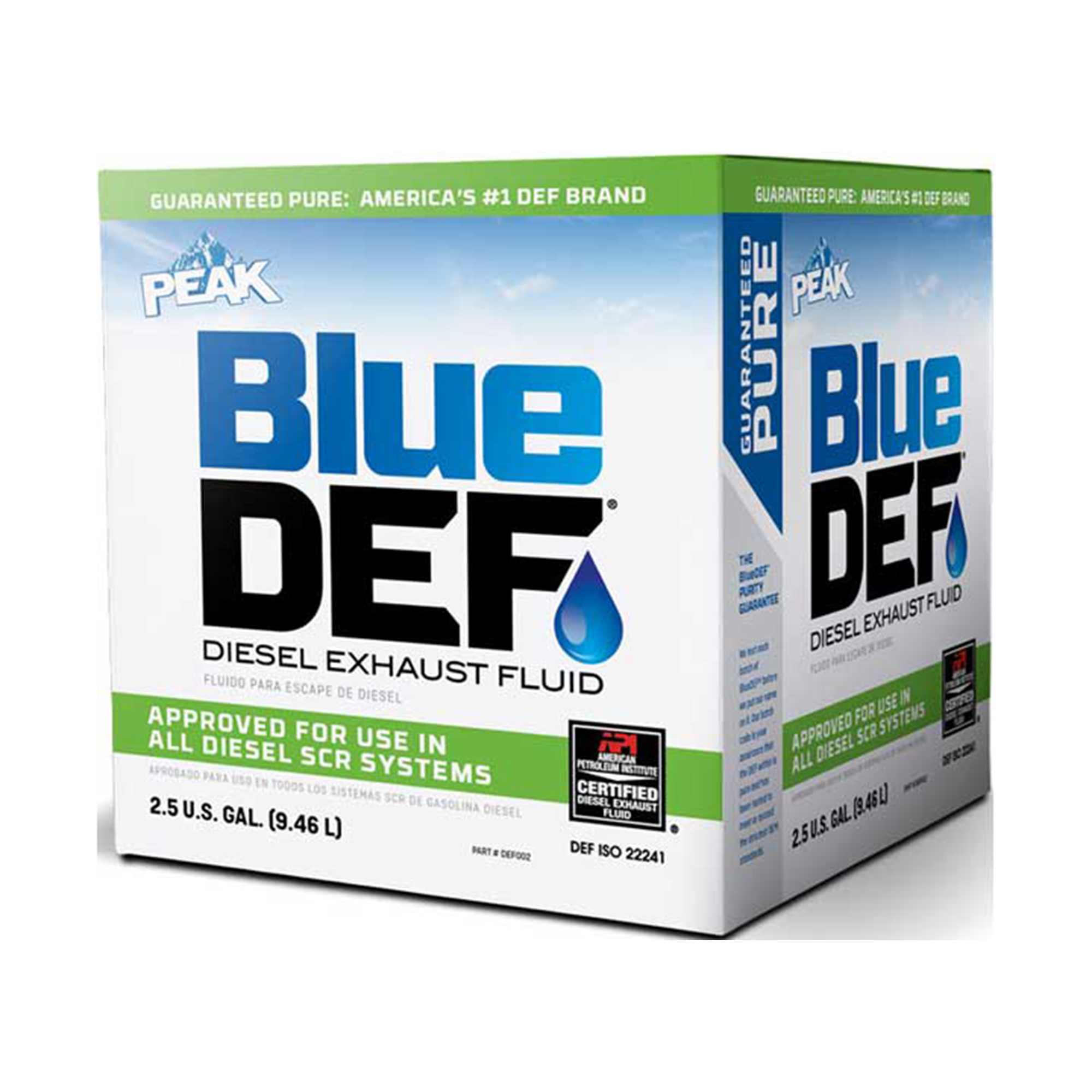 BlueDEF Diesel Exhaust Fluid — 2.5 Gal. Jug, ISO 22241 Certified, API Approved, Non-Toxic, Model# UMIDEF002